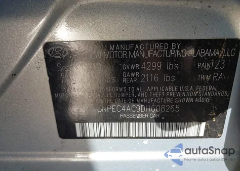 2013 Hyundai Sonata Limited from USA, damaged, VIN 5NPEC4AC9DH608265